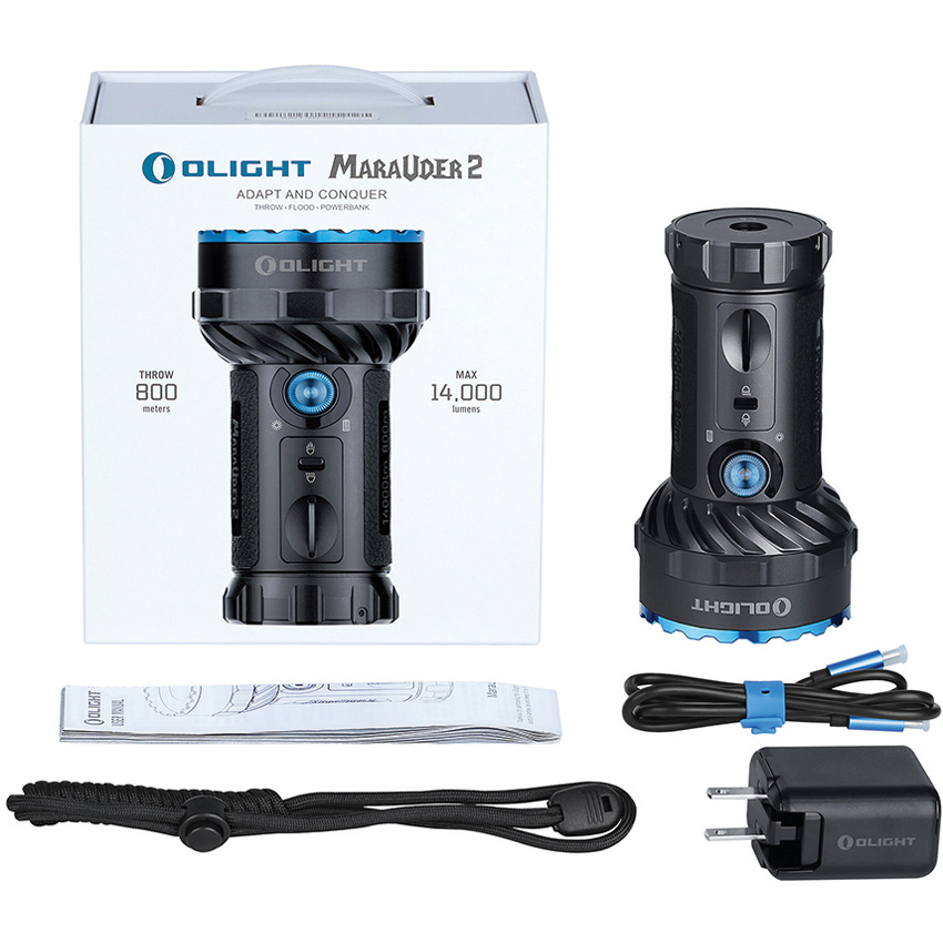 Latarka Olight Marauder 2 Czarna – Knyfe