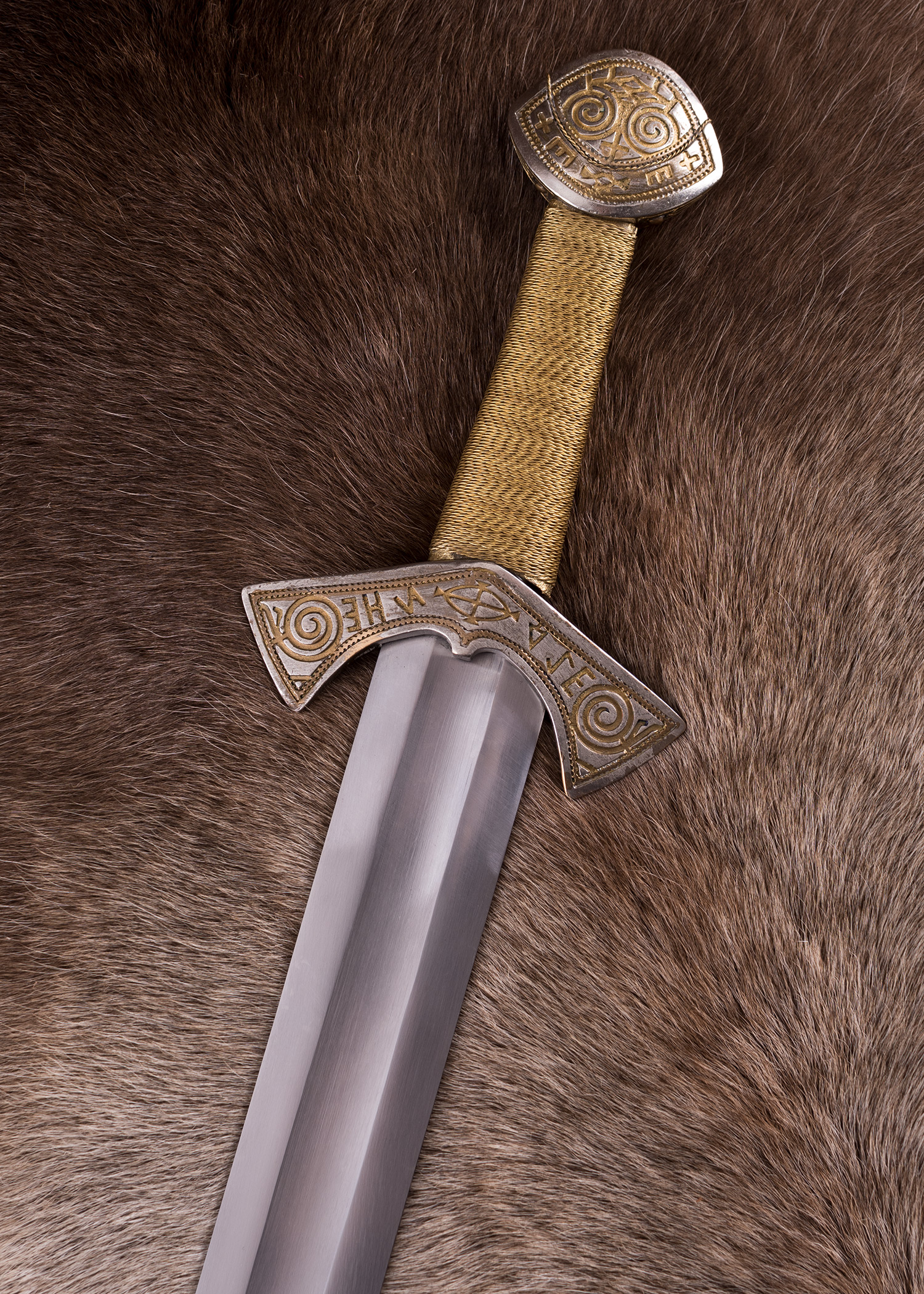 Wikingerschwert Replik – Metall, 98cm, Mit Lederscheide, Für Mittelalter-Fans
