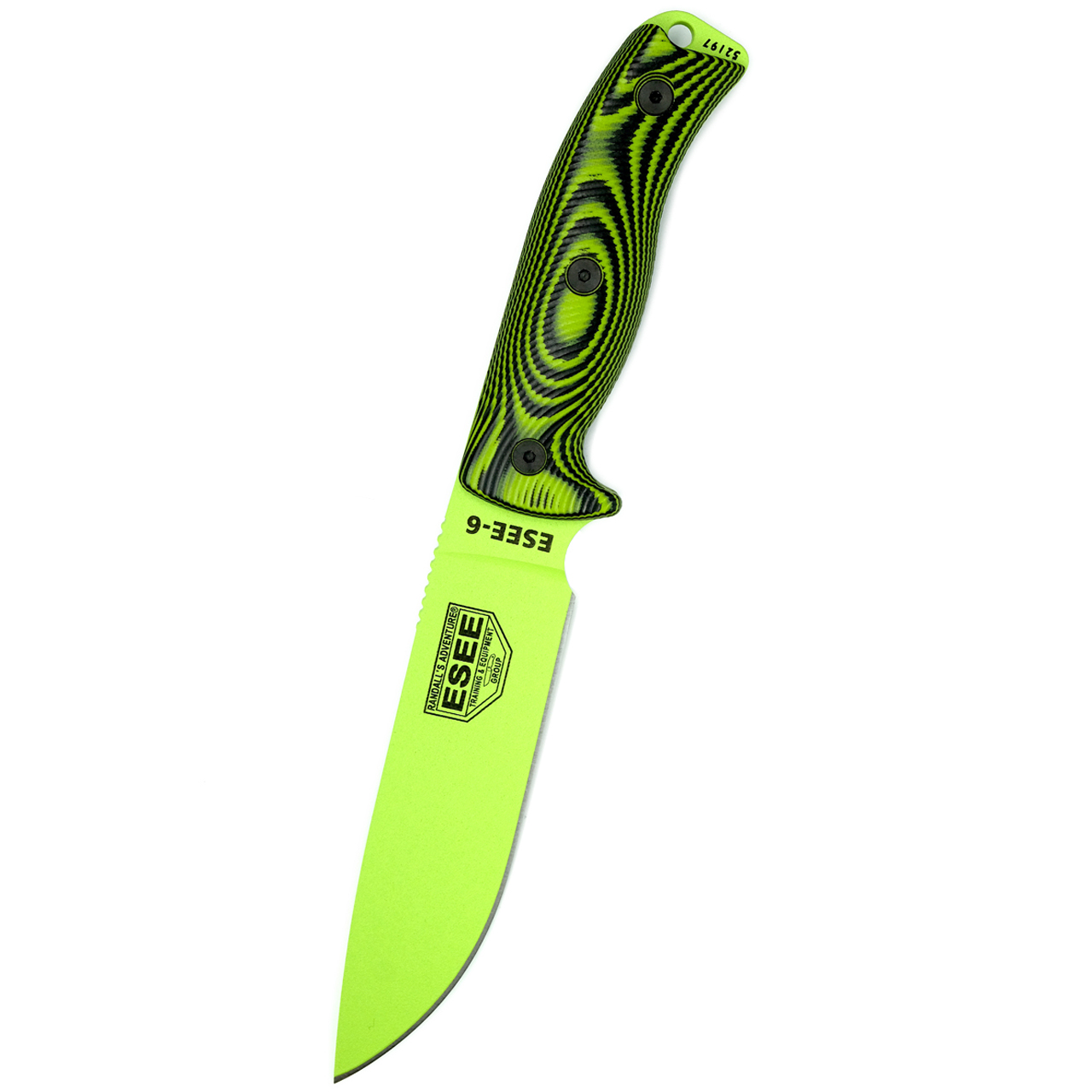 ESEE Knives Model 6 Venom Green Blade 3D G10