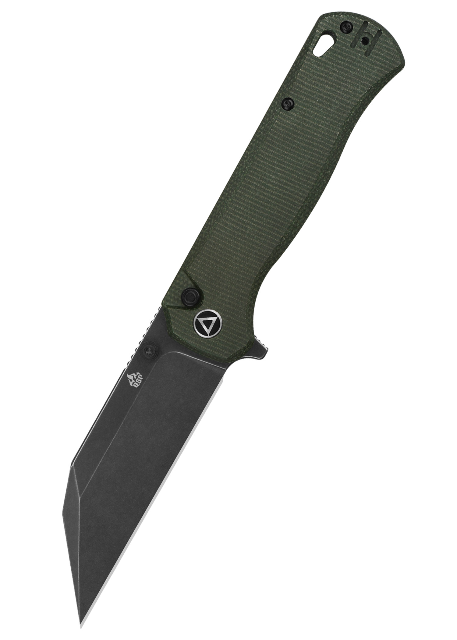 qs149-b2_qsp_messer_swordfish_black_stonewash_green_micarta_14c28n qs149-b2_qsp_messer_swordfish_black_stonewash_green_micarta_14c28n