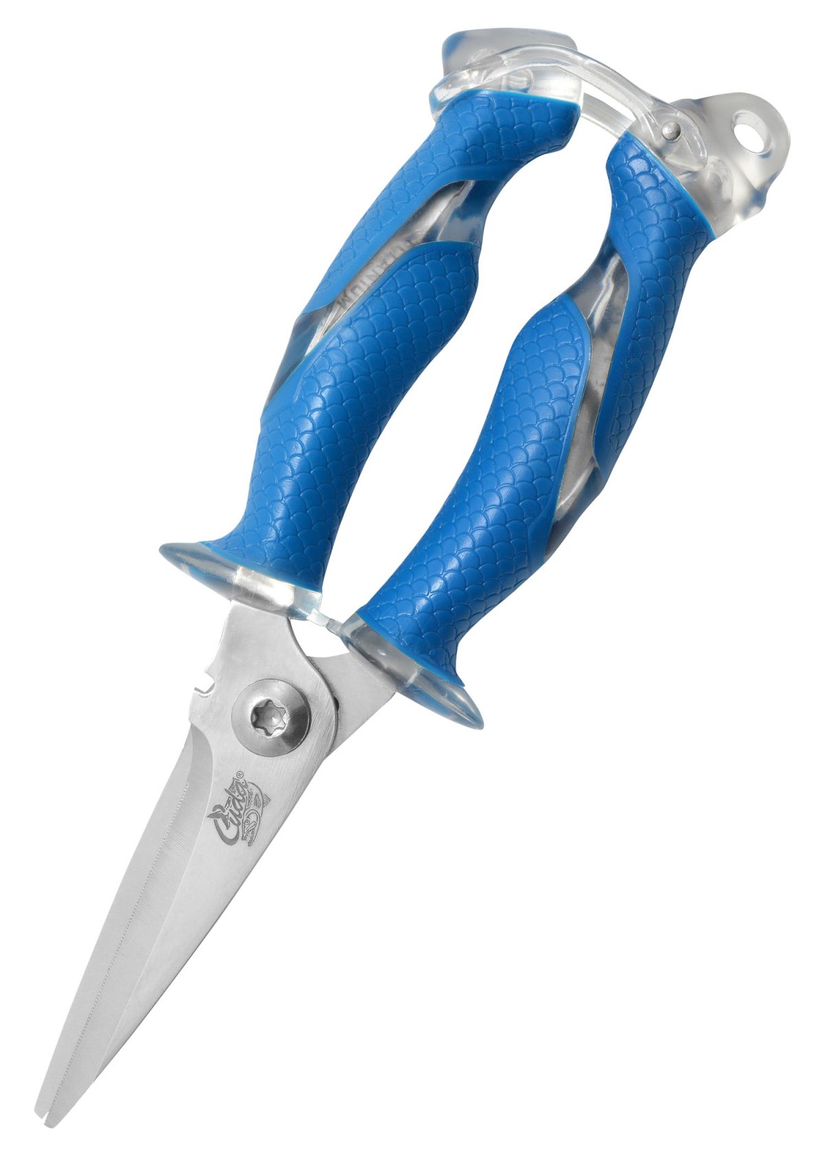Cuda 18825 Snips Scissors Blue Stainless Steel Rubber - Knyfe