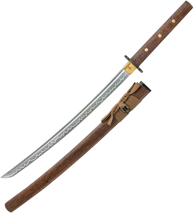 United Cutlery Shikoto UC3629 Wakizashi brown T10 tiger wood