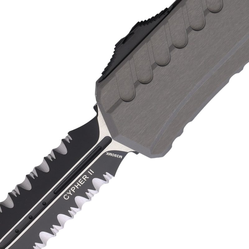 Microtech Auto Cypher II D/E 1242-2NC OTF-mes grijs M390MK aluminium ...